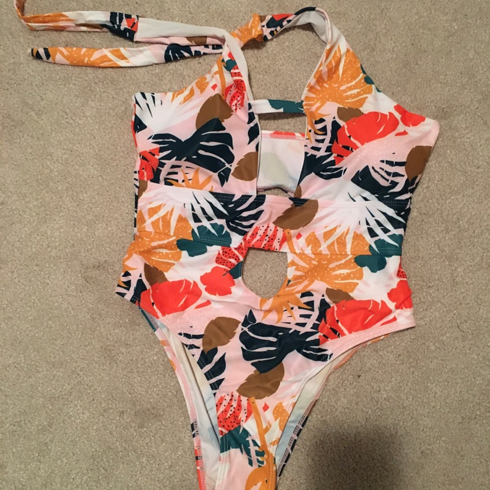 Shein monokini one piece bathing swimsuit M